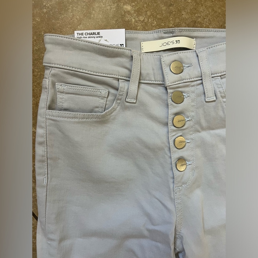 Joe's Jeans Womens The Charlie Illusion Blue High-Rise Skinny Ankle Jean Size 25 - Picture 4 of 9